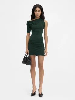 Hot Jacquemus The Drapeado mini dress DarkGreen