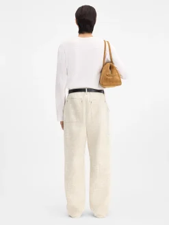 Clearance Jacquemus The Fernando de-Nîmes denim pants CrocoBeige