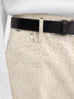 Clearance Jacquemus The Fernando de-N&icirc;mes denim pants CrocoBeige