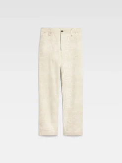 Clearance Jacquemus The Fernando de-N&icirc;mes denim pants CrocoBeige