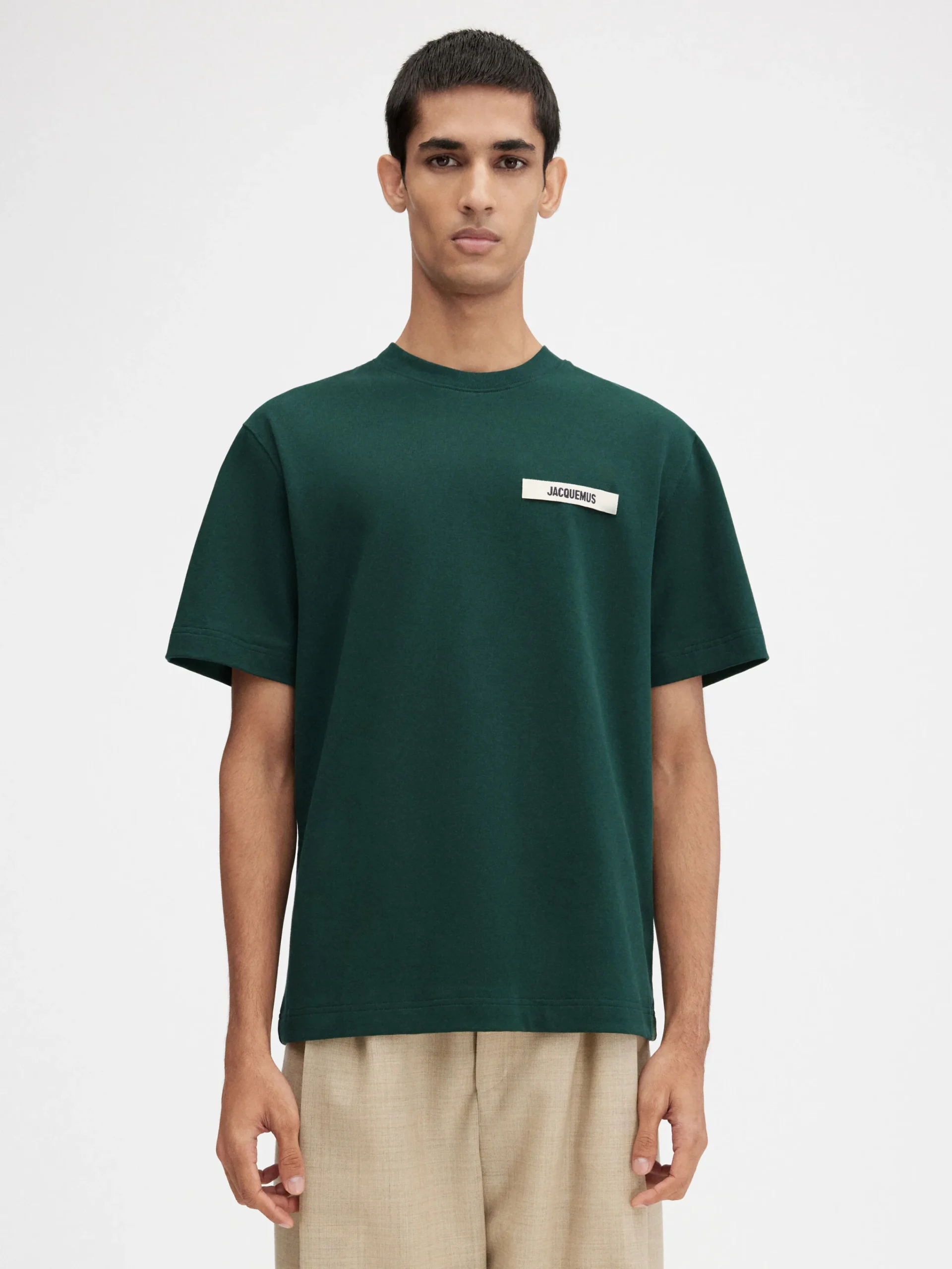 Fashion Jacquemus The Gros Grain t-shirt DarkGreen