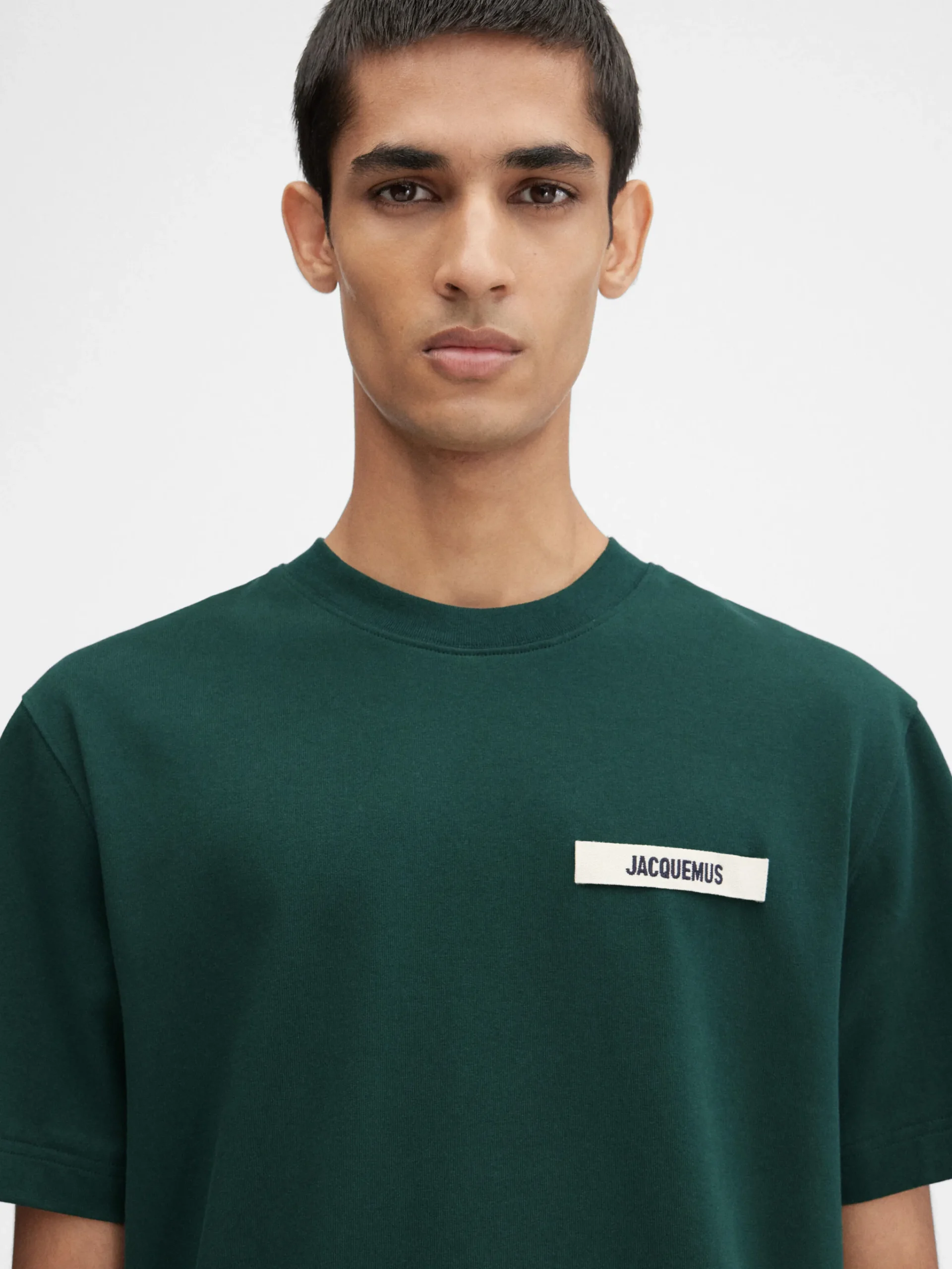 Fashion Jacquemus The Gros Grain t-shirt DarkGreen
