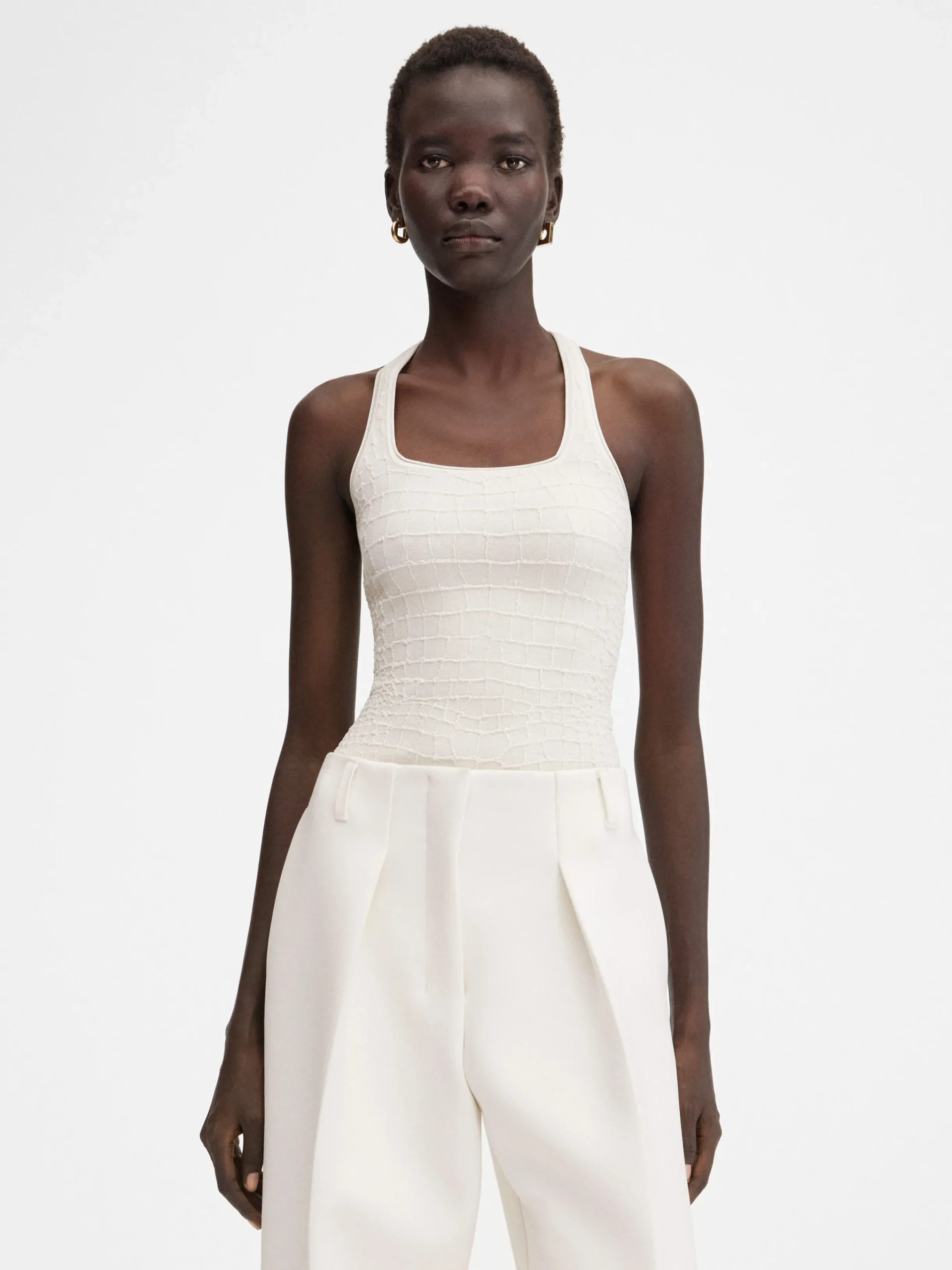 Outlet Jacquemus The Scala tank top Off-White